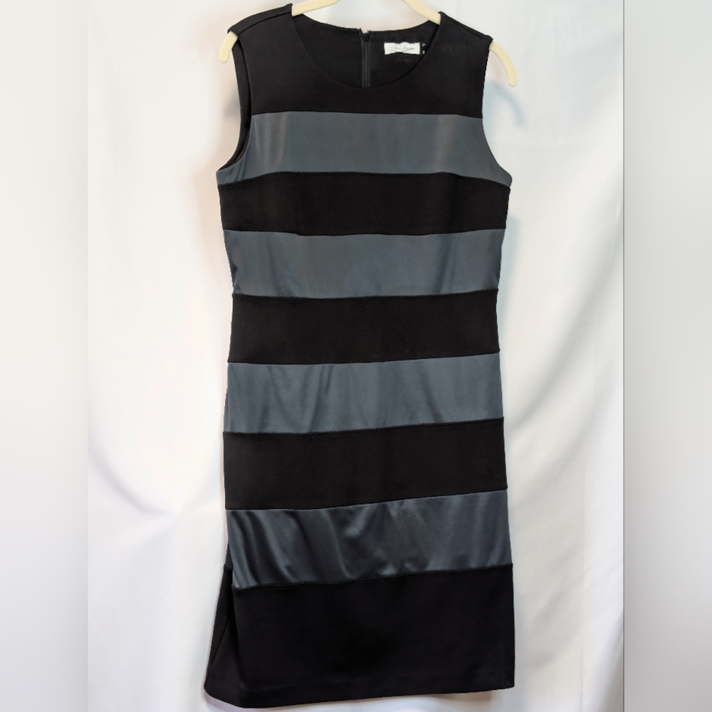 Calvin Klein Dress Color Block Pattern Design Mixed Media - Picture 12 of 12